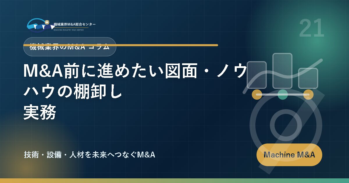 M&A前に進めたい図面・ノウハウの棚卸し実務 アイキャッチ