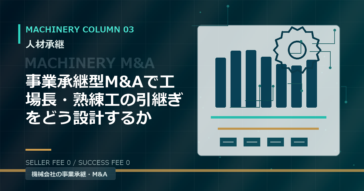事業承継型M&Aで工場長・熟練工の引継ぎをどう設計するか