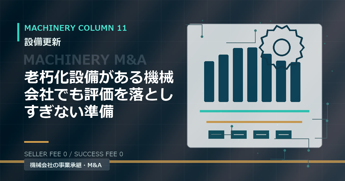 老朽化設備がある機械会社でも評価を落としすぎない準備