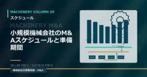 小規模機械会社のM&Aスケジュールと準備期間